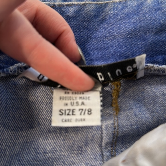 Vintage Anchor Blue Paperbag Jean Shorts - Picture 5 of 8